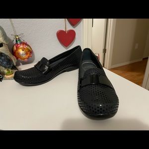 Dansko Black Polka Dot Oksana Loafers